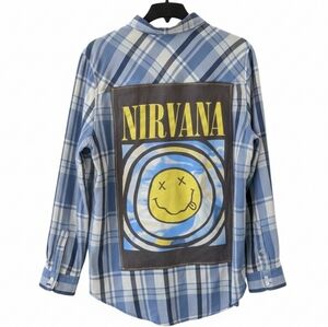 Nirvana Upcycled Plaid Shirt Hand Crafted